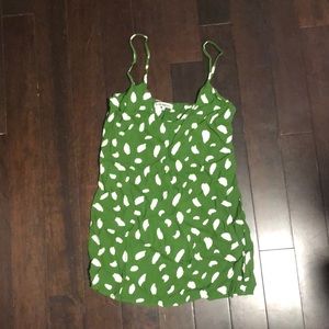 Green patterned minidress - reformation